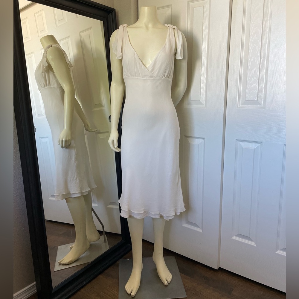 Vintage BCBGMaxAzria Silk Midi Dress